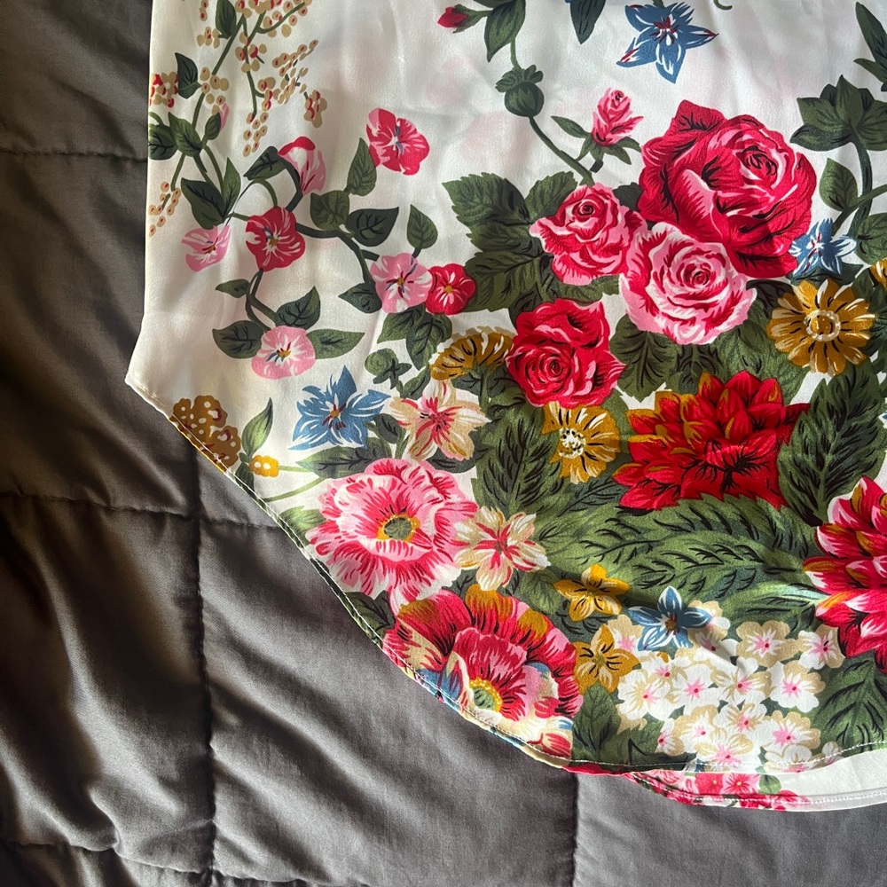 FLOWERY SLIP DRESS - Picture 10 of 11